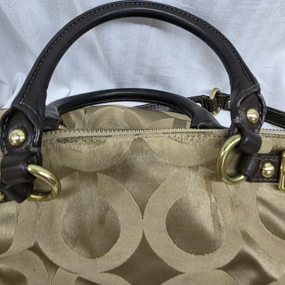 Coach Madison OP Art Sateen Sophia Satchel - Picture 10 of 16